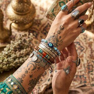 🧿 Designs by Forte Evil Eye Adjustable Cord Bracelet